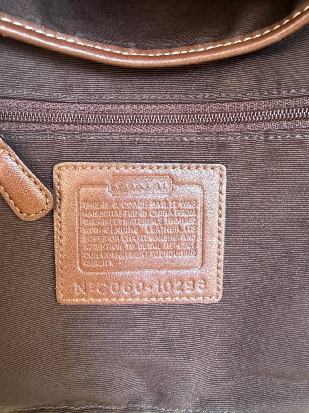 COACH Vintage Y2K Soho Signature Small Flap Buckle Shoulder Bag 10296 Brown Tan - Picture 12 of 16